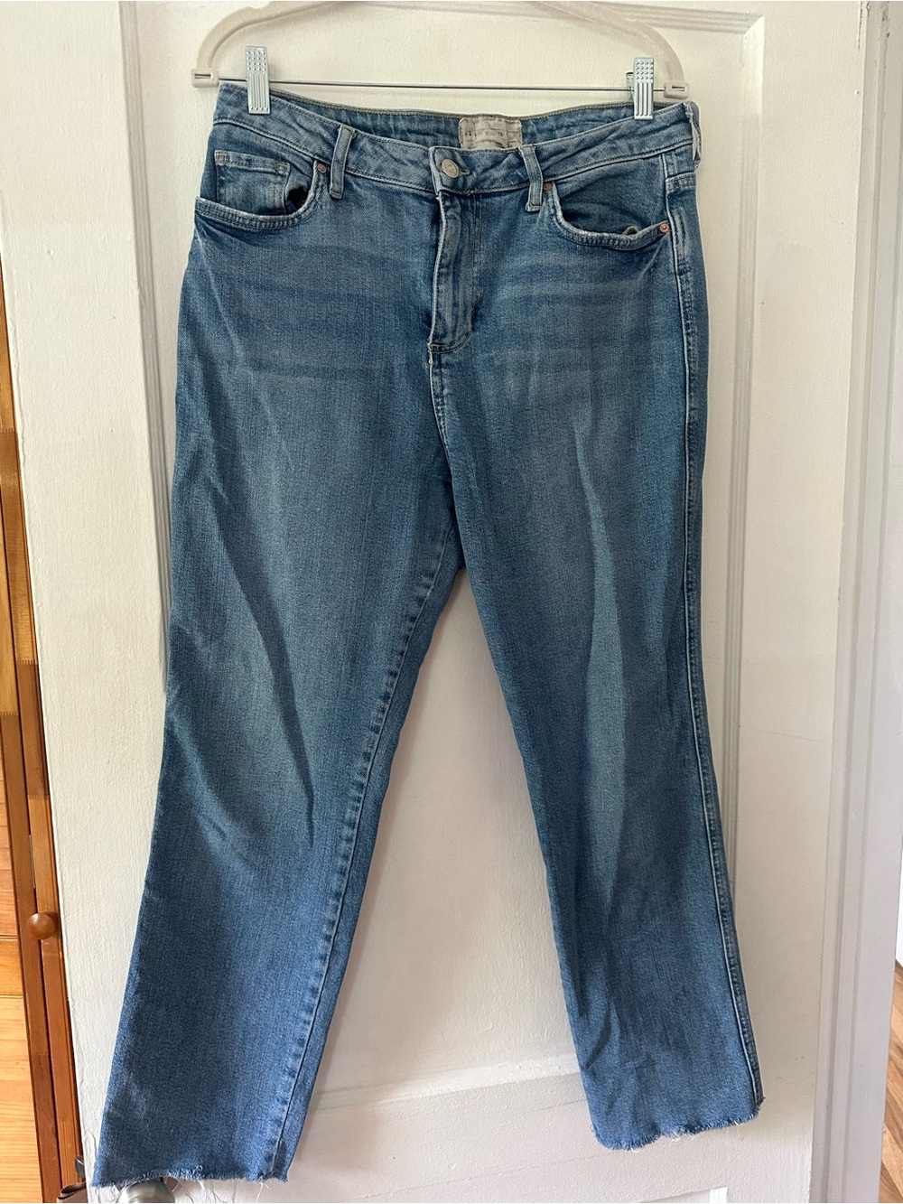 Free People Straight Leg 100% Cotton Jeans 29